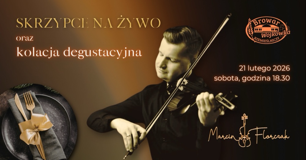 Plakat koncertu: Marcin Florczak, Browar Wojkówka, sobota, 21 lutego 2026